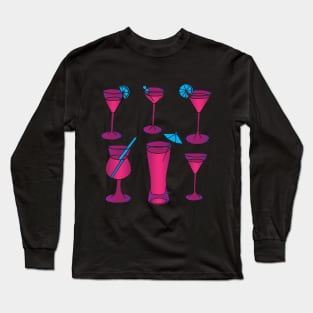 Pink Cocktails Long Sleeve T-Shirt